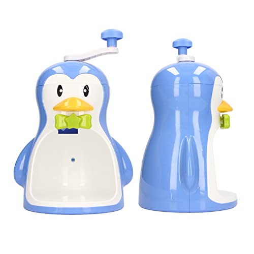 Machine à glace pilée en ABS bleu de 31 cm avec mécanisme manuel robuste - 6