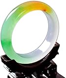 Característica: El brazalete está hecho de jade natural tallado y pulido a mano. Debido a sus características naturales, existen algunas diferencias de color. Cada brazalete es único.