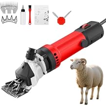 Electric Sheep Shears, 1200W Heavy Duty Animal Clippers for Sheep, Goats, Alpacas 6 Speed Adjustable Shearing Machine with 2 Sharp Blades Farm Livestock Grooming Tool