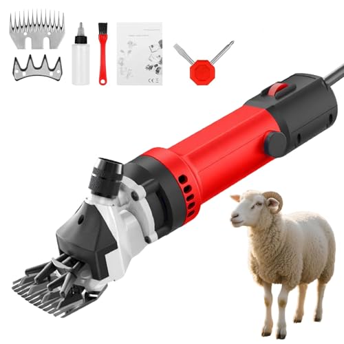 Electric Sheep Shears - 690W Heavy Duty Animal Clippers with 6 Adjustable Speeds & 2 Sharp Blades for Grooming Sheep, Goats, Alpacas