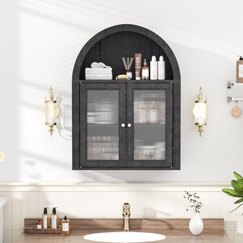 Medicine Cabinet with Arched Top, Bathroom Wall Cabinet Over Toilet