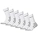 HEAD - Calcetines deportivos (unisex, pack de 6), todo el año, unisex, color blanco, tamaño 35 - 38