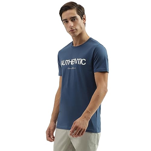 Image of UNITED COLORS OF BENETTON Men's Solid Regular Fit T-Shirt