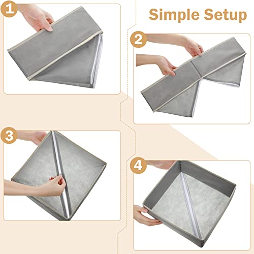 Potchen 24 Set Clothes Dresser Drawer Organizers, Closet Wardrobe Organizers Storage Dividers, Underwear Foldable Cloth Baby #TOP6