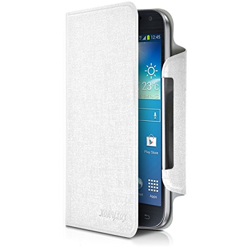 Seluxion - Housse Etui à Rabat Universel L Couleur Blanc pour Infinix Race Jet X505