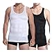 Mens Slimming Body Shaper Undershirt Vest Shirt Abs Abdomen Shaperware (Large, White)
