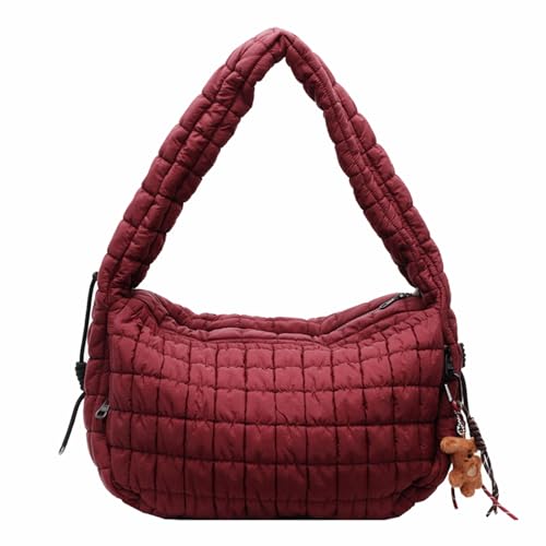 Sac à bandoulière rembourré léger en nylon pour femme idéal pour le travail