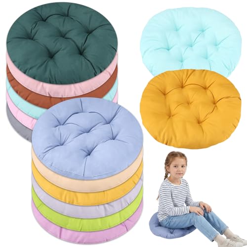 12 Pcs 16 Inch Round Floor Cushions Round Floor...