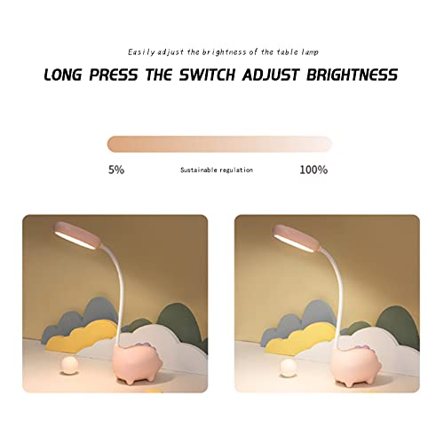 Led Desk Lamp Touch Control Switch Usb Charging Table Lamp Three Colors Adjustable Brightness Eye Protection 360°Flexible Gooseneck Desk Light Suitable For Children Reading Lamp School Dormitory #TOP4