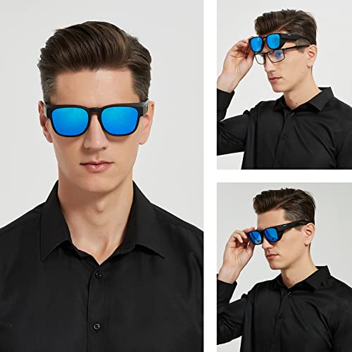 Bircenpro Polarized Fit Over Sunglasses: Wrap Around Over Glasses Sunglass for Men Women UV Protection — view 6