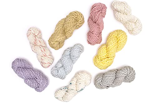 Kinua Flame - 100% Handspun Fine Peruvian Junin Wool Yarn Naturally Dyed 100 Grams Bulky Weight - Heavenly Soft And Warm - Perfect For Crocheting And Knitting (Dusty Pink Flame) #TOP3