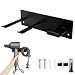 SWAWIS Soporte para Secador de Pelo para Dyson, Soporte para Secador de Pelo Sin Taladrar Acero Inoxidable Universal con Soporte de Cable Montaje en la Pared, Dos métodos de instalación, Negro