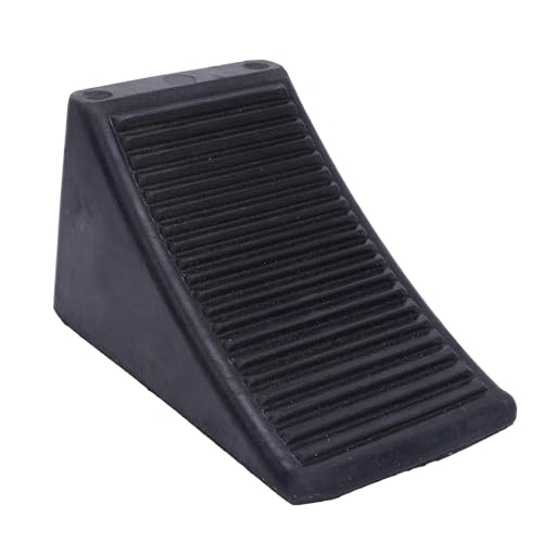 車、トレーラー、RV、トラック、ATV用ヘビーデューティーラバータイヤストッパー、アンチスリップテクスチャの強化、コンパクトで軽量の保管と移動の使用、6.30x3.94x3.94in