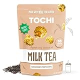 Tochi Gourmet Popcorn Snacks - Milk Tea Flavor - Using Large Popcorn Kernels, Popcorn balls, Gluten Free, Non GMO Corn, All natural, Healthy Pop Corn Individual Bags, Made with Coconut Oil - 2.8 oz (1 Pack)