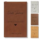 On The Rox Personalized Love Letter Journal - Letters to My Husband - Thoughtful Valentine’s Gift for Husband - Elegant Leatherette Gift - Unique Keepsake Notebook for Letters to My Love
