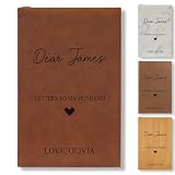 On The Rox Personalized Love Letter Journal - Letters to My Husband - Thoughtful Valentine’s Gift for Husband - Elegant Leatherette Gift - Unique Keepsake Notebook for Letters to My Love