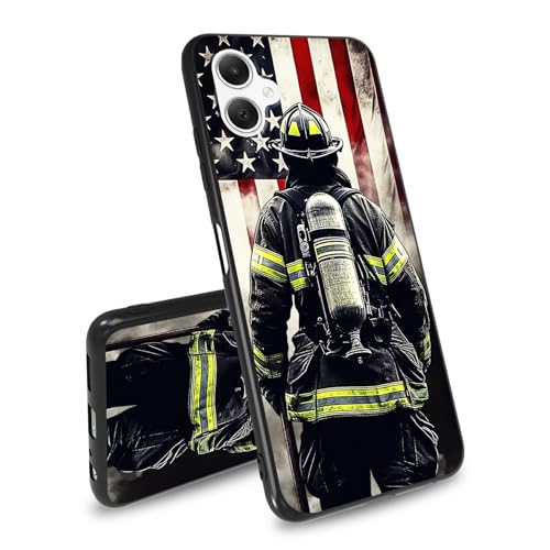 BEOTIWAD for Samsung Galaxy A05 Case for Samsung A05 Phone Case Flag Firefighter Theme Design Ultra-Thin Soft TPU Shockproof Protection Cover for Galaxy A05