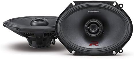 Alpine R-Series 6 x 8 Inch 300 Watt Component 2-Way Car Speakers, Pair R-S68