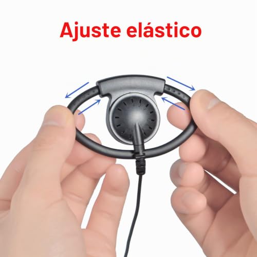 Pinganillo walkie talkie contra el dolor de oído auricular HYS Baofeng 5