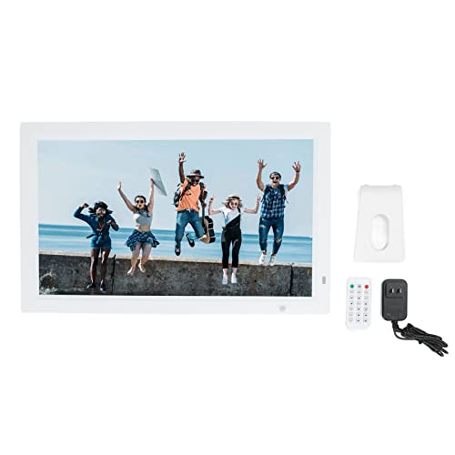 Inteligentna cyfrowa ramka na zdjęcia 22 cale, 1080P LED Duża cyfrowa ramka na zdjęcia Cyfrowy album na zdjęcia z indukcją ludzką z muzyką, zegarem, elektryczną ramką do zdjęć wideo(EU)