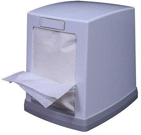 Ssanvi Double Side Table Top Tissue Dispenser with 2 Refill Tissue Paper Box for Kitchen,Dining Table,Office Tissue Box (White)