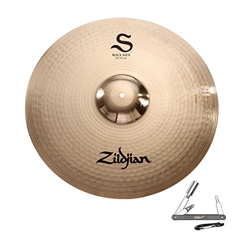 Avedis Zildjian Company ZILDJIAN S20RR 20inch S FAMILY ROCK RIDE CYMBAL W/ BRIGHT SOUND - BRILLIANT FINISH With ZKEY