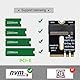 CY-Karte 2230 NGFF A+E-Key Stecker auf NVME M-Key Buchse Verlängerung PCI-E 4.0 Adapter mit Halterung für Laptop-Mainboard SSD 2280