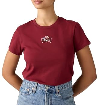 THE TEE EMB ROSE BW WARM CABERNE