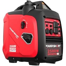 PowerSmart 2500W Gas Powered Portable Inverter Generator With CO Sensor- Super Quiet Generator for Home Use, Camping, Outdoor Use, Parallel Ready, EPA Compliant