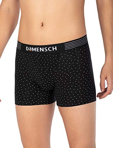 Image of DAMENSCH Deo-Cotton Printed Underwear for Men Combo Breathable Inner for Men Cotton Trunks for Men Pack No-Marks Waistband Mens Underwear Moisture Wicking Underwear Pack of 3
