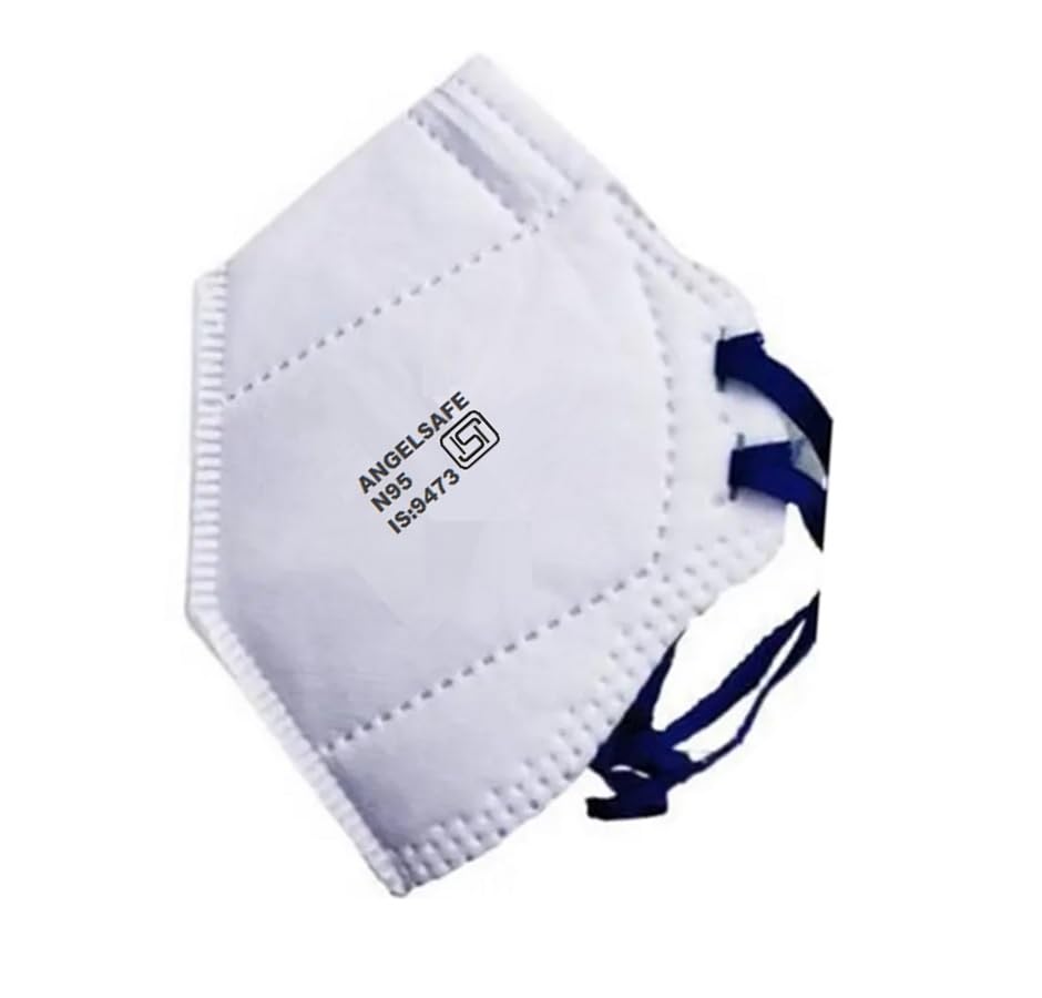 ANGELSAFE® Respirator Mask Industrial Face Mask N95 Pack of 5 Nos-image-48
