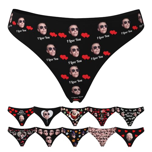 Customized Underwear For Women Personalized Panties Thongs Customized Birthday Valentine'S Day Gifts For Her L D204