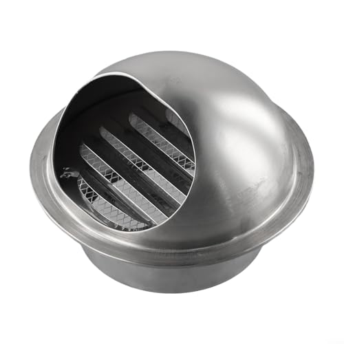 MoSundi Ventilación de pared externa de acero inoxidable para extractores de cocina y baño, 100 mm (100 mm)
