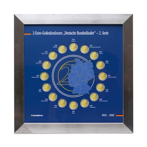 Cadre de présentation PRESSO pour série 2€ Dt. Bundesländer partie 2 album monnaie 16 pièces