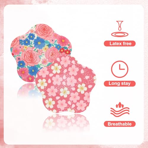 25pcs Adhesive Patches for Libre 2/3, 5 Styles Flower Shape CGM Tape Overpatch Over Patches with No Glue On The Center Waterproof & Breathable Sensor Adhesive Monitor Covers Stickers for Long Stay - Image 3