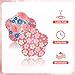 25pcs Adhesive Patches for Libre 2/3, 5 Styles Flower Shape CGM Tape Overpatch Over Patches with No Glue On The Center Waterproof & Breathable Sensor Adhesive Monitor Covers Stickers for Long Stay
