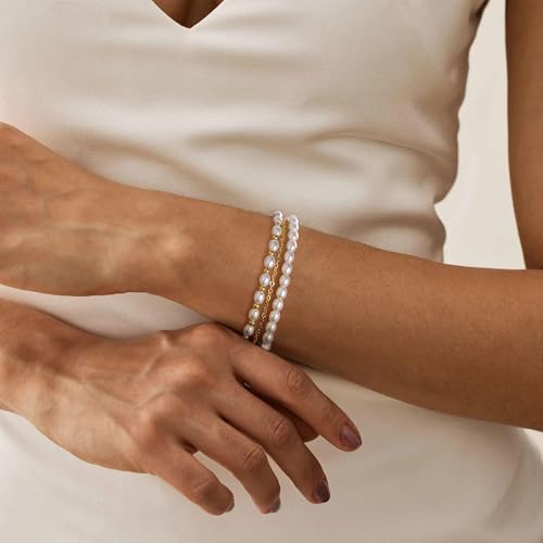 50% Off Yoosteel Pearl Bracelets for Women - Code HBG327U5
