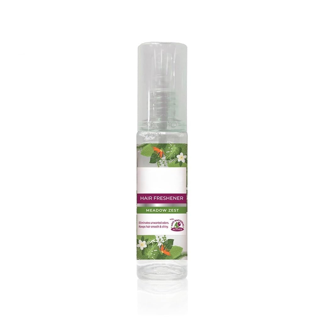 Hair Freshener Spray | Meadow Zest Fragrance | Long Lasting Hair Perfume | Eliminates Hair Odor | Keeps Hair Fresh & Smooth | Travel Friendly | 30ml-image-12
