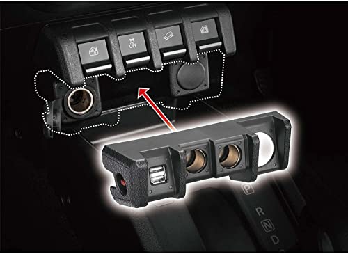 Image of Jimny 2 sockets+ 2 USB High Power Maximum Rating 3A+ Downlight