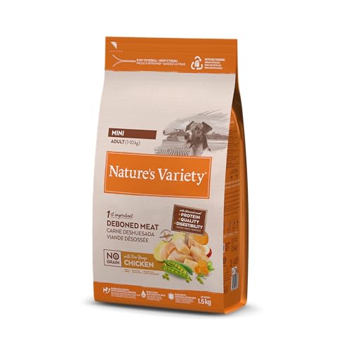 Nature's Variety No Grain ração para cães adultos com mini com frango - 1,5 kg