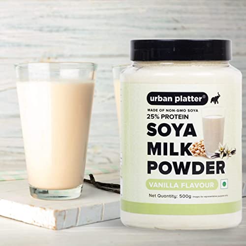 Bbrats Vanilla Soya Milk Powder, 500G [Plant-Based / Vegan Milk Alternative, Non-Gmo & 25% Protein] #TOP6