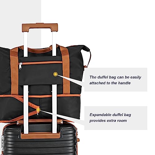 Joyway Luggage Set 3 Piece Suitcase Sets with Spinner Wheel,Hardside Expandable Travel Laggage with TSA Lock (Black - Thumbnail 6