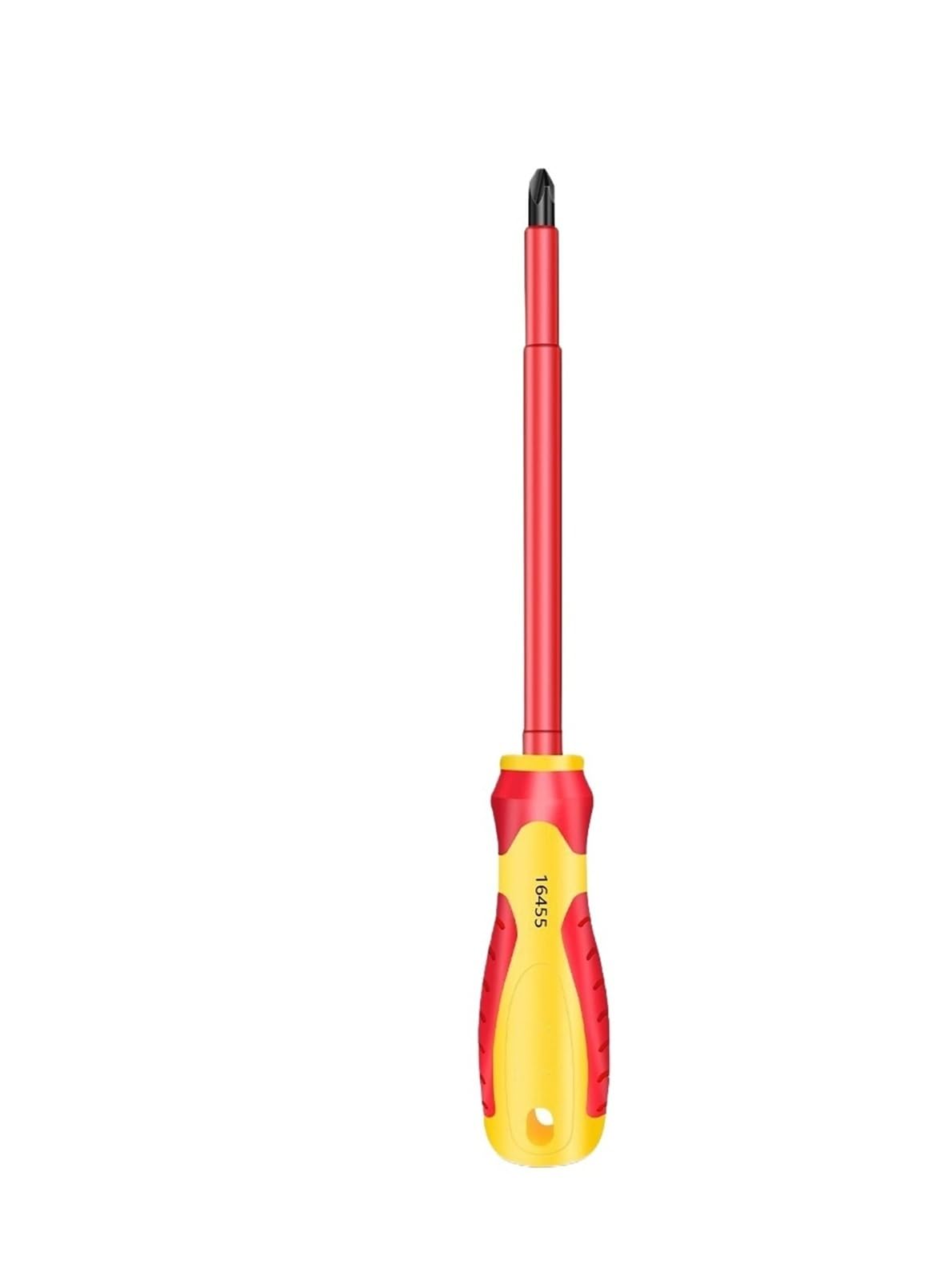Electrician's Professional Maintenance Tools Insulated Screwdriver Slotted Cross Screwdrivers Phillips Flat Driver Hand(Cross 6 150mm)