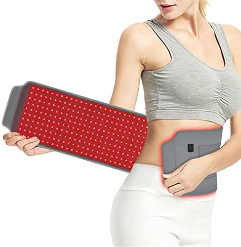 360pcs Clinical-Grade LED Red Light Therapy Belt for Body, Large 35 inch Infrared Light Therapy for Pain & Inflammation Relief, with Strech Bands, for Joint Muscle Back Shoulder Neck Feet