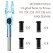 DEEPOWER 4/9 PCS G Lighted Nocks for Arrows .165 .204 .233 .244 .246 inch Inside Diameter with X,H,S,GT Bushings LED Lighted Nock and ON/Off Switch for Archrey Hunting