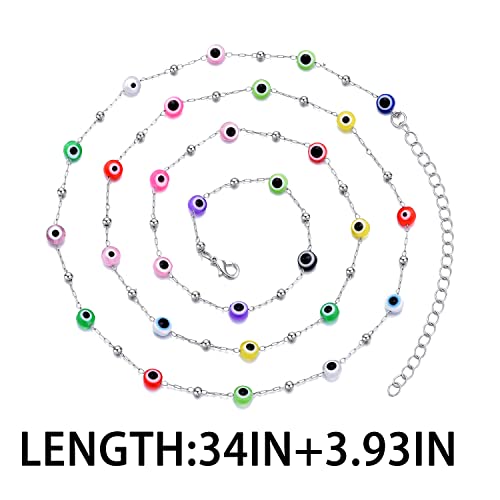 Sexy Belly African Waist Beads Jewelry 18Kgold Boho Belly Chain Minimalist Beach Bikini Body Chain Adjustable Charms Trendy Waist Chain Jewelry Handmade For For Women And Girls. (Devil's Eye, 29 Inch) #TOP3