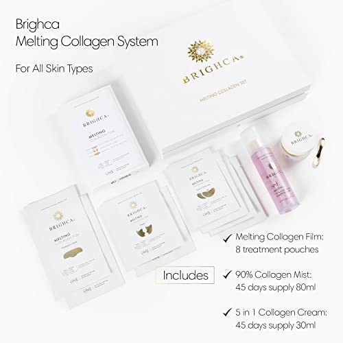 Brighca Melting Collagen Set | Anti-Aging Collagen Skincare Routine | Reduce Fine Lines And Wrinkles, Lift, Firm, Hydrate, Brighten, And Strengthen | More Youthful And Radiant Skin Complexion #TOP1