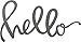 Heart of America Silver Metal Word Wall Art (hello)