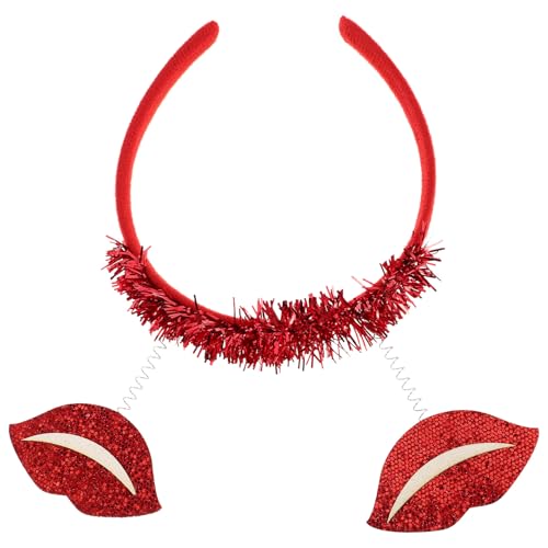 Bandeau rouge à lèvres réglable OUNONA pour femmes accessoire cheveux romantique