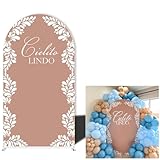 Picture of 5FT Arch Stand Cover for Mexican Fiesta, Cielito Lindo, Cinco De Mayo, Birthday, Baby Shower & Wedding Party Decor, Washable Quick Setup Backdrop, Arch Stand Not Included